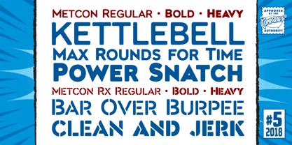 Metcon Font Poster 2