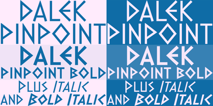 Dalek Pinpoint Font Poster 4