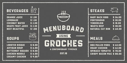 GROCHES Font Poster 3