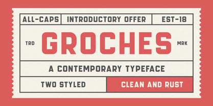 GROCHES Font Poster 1