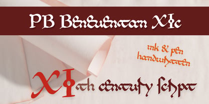 PB Beneventan XIc Font Poster 1