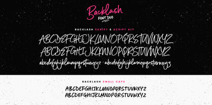 Backlash Font Duo Font Poster 1