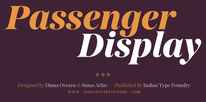 Passenger Display Font Poster 9