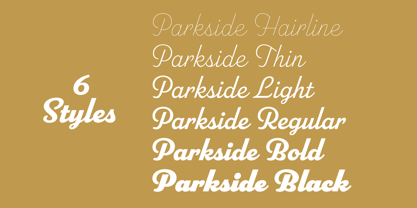 Parkside Font Poster 3