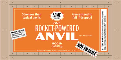 Acme Gothic Font Poster 2
