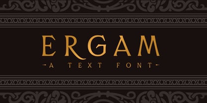 Ergam Font Poster 7