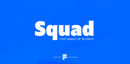 Squad Font Poster 1