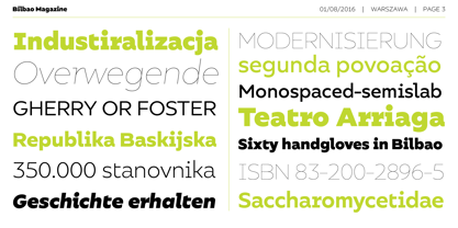 Bilbao Font Poster 4