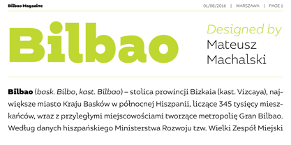 Bilbao Font Poster 6