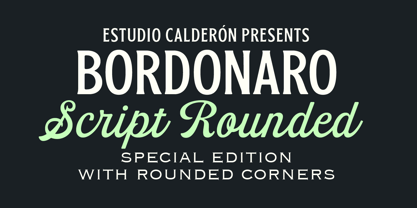 Bordonaro Script Rounded Font Poster 1