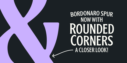Bordonaro Spur Rounded Font Poster 4