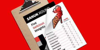 FF Sanuk Round Font Poster 2