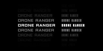 Drone Ranger Pro Font Poster 4