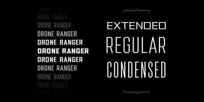 Drone Ranger Pro Font Poster 2