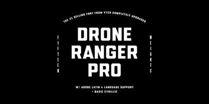 Drone Ranger Pro Font Poster 1