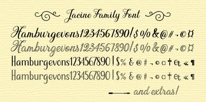 Jacine Font Poster 2