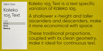 Kaleko 105 Text Fuente Póster 3