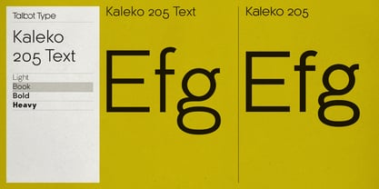 Kaleko 205 Texte Police Poster 4