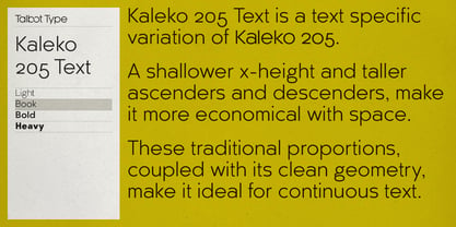 Kaleko 205 Text Fuente Póster 3