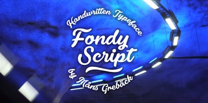 Fondy Script Fuente Póster 1