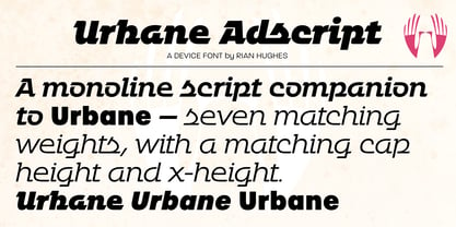 Urbane Adscript Font Poster 6