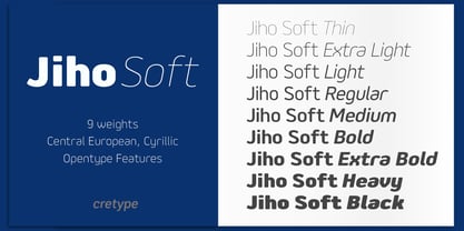 Jiho Soft Font Poster 2
