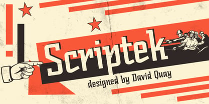 Scriptek Font Poster 1