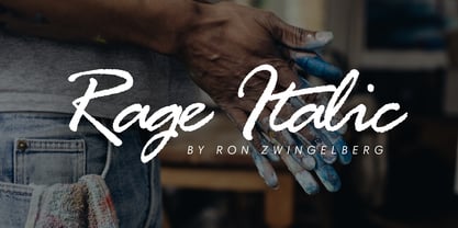 Rage Italic Fuente Póster 1