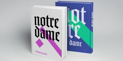 Notre Dame Font Poster 1