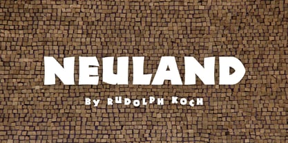 Neuland Font Poster 1