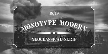 Monotype Modern MT Fuente Póster 1