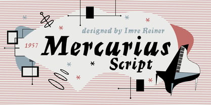 Mercurius Script Font Poster 1