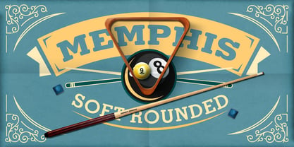 Memphis Soft Rounded Fuente Póster 1