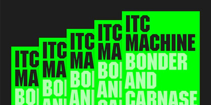 ITC Machine Font Poster 1