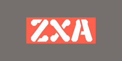 ZXA Font Poster 1