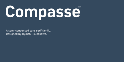 Compasse Font Poster 1