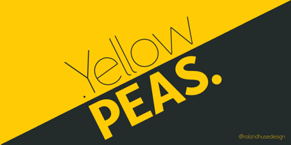 Yellow Peas Font Poster 10