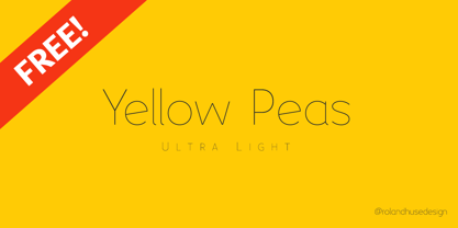 Yellow Peas Font Poster 9