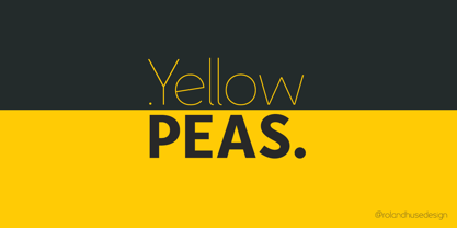 Yellow Peas Font Poster 1