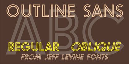 Outline Sans JNL Font Poster 1