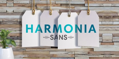 Harmonia Sans fuente Póster 1