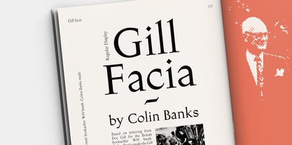 Gill Facia fuente Póster 1