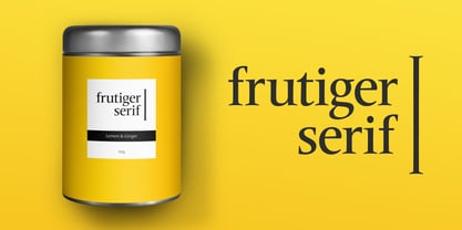 Frutiger Serif Fuente Póster 1