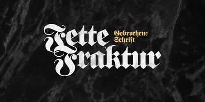 Fette Fraktur Police Poster 1