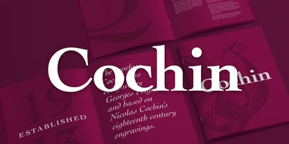 Cochin Font Poster 1
