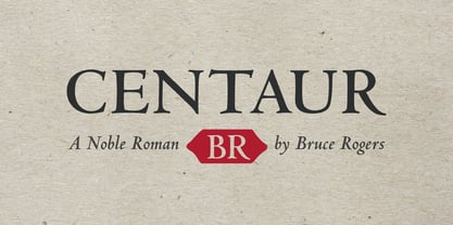 Centaur Font Poster 1