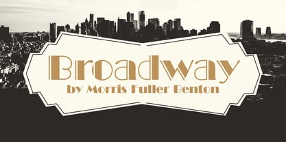 Broadway Font Poster 1