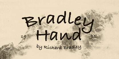 ITC Bradley Hand Font Poster 1