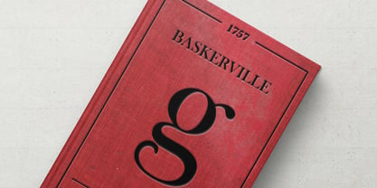 Baskerville Font Poster 1