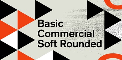 Basic Commercial Soft Rounded Fuente Póster 1